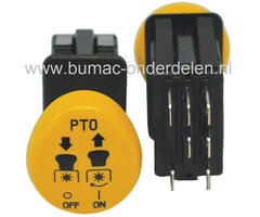 PTO Schakelaar voor MTD, Cub Cadet, Bolens, Wolf, Yardman, White, Etesia Zitmaaiers, Frontmaaiers, Tuintrekkers, Schakelaar voor Mechanische Koppeling