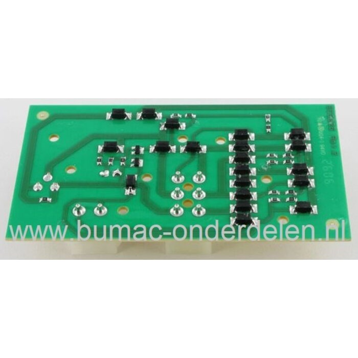 Printplaat voor Castelgarden, Stiga, Alpina, Mountfield Zitmaaiers, Skelters, Electronischekaart voor AT506, BT63E, C63MG, CG6/63, Ecorider 6/62, Garden Compact, Gardenrider 63, GG6/63, GT6/63, HP6/62AP, HT63, Motec GR63*1, SR6365V, Weekend CG6/63M, Weeke