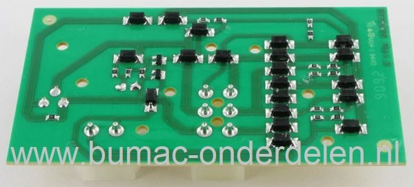 Printplaat voor Castelgarden, Stiga, Alpina, Mountfield Zitmaaiers, Skelters, Electronischekaart voor AT506, BT63E, C63MG, CG6/63, Ecorider 6/62, Garden Compact, Gardenrider 63, GG6/63, GT6/63, HP6/62AP, HT63, Motec GR63*1, SR6365V, Weekend CG6/63M, Weeke