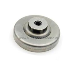 3/8 Koppelingstrommel met Zestands Aandrijfwiel  3/8" voor PS32CTLC. PS3400, PS3410, PS3410TH-TLC, PS35CTYLC, EA3200S Dolmar/Makita  Kettingzagen