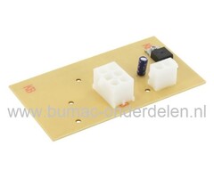 Printplaat voor Castelgarden, Stiga, Alpina, Mountfield Zitmaaiers, Skelters met B&S Motor, Electronischekaart voor EL63, 625M, 66SB, BT63VB, CG6/63, EB6/63E, EF63C/6 5M, Garden Compact, GB6/63M, Mac Allister GB6/63M, PE60VD, SR6365V, TC6 5/63, TC6/63M