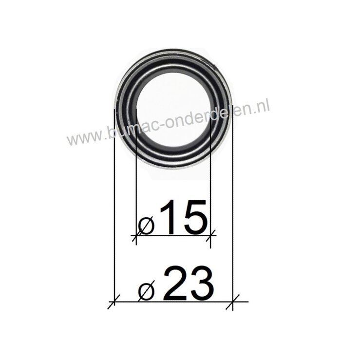 Oliekeerring voor Oliepomp op 109, 110, 111, 115i, PS-43, PS-52, DCS430, DCS431, DCS520, DCS540, DCS4300, DCS5200 Kettingzagen van Dolmar - Makita