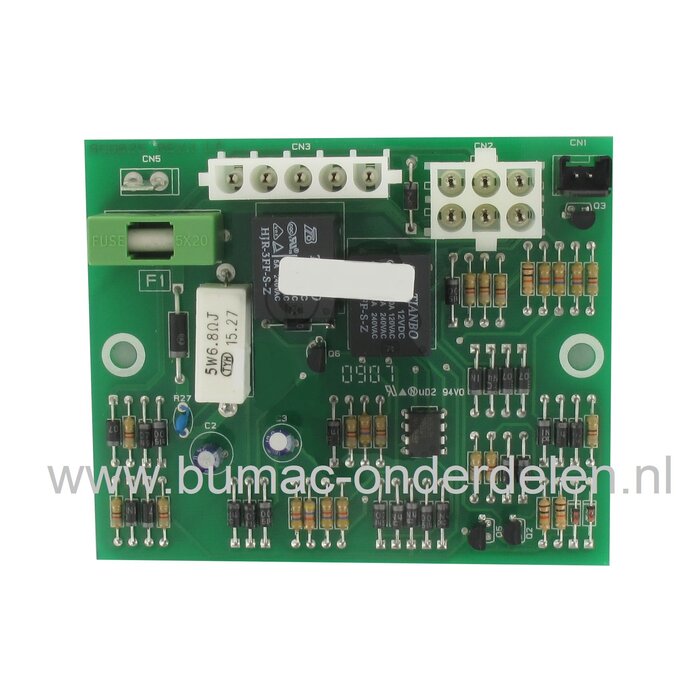 Printplaat voor Castelgarden, Stiga, Alpina, Mountfield Zitmaaiers, Frontmaaiers, Electronischekaart voor Estate Basic / Tornado, 1438M, XL140, XL160HD, CTS13 5/98H, EBS12/98, EF90C/11 5 M, Performer, PTM0902, Skipper 98K, Solo 562 Hydro, TM-98 14 HD