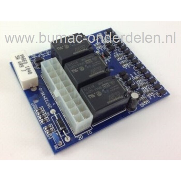 Printplaat voor Castelgarden, Stiga, Alpina, Mountfield Zitmaaiers, Frontmaaiers met B&S Motor, Electronischekaart voor SD98, SD108, 14,5/98, 1538M-SD, 1538H-SD, 16/98H, Agro 98 HG, AT4 98, BT108HC, BT98SD, BT98SD HC, C108G, C108HG, CG108, CG12 5/98, CG16