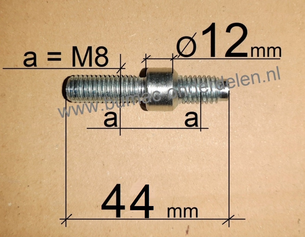 Draadeind voor Stihl MS341, MS361, MS361C, MS362, MS362C, MS381, MS440, MS441, MS441C, MS460, MS660, MS650 Kettingzaag - Motorzaag van Stihl, Tapeind