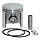 Zuigerset Ø 44 mm voor Stihl 041, FS20, FS410, STIHL Zuiger compleet met Zuigerveren, Pistonpen en Borgclips voor 041, FS 20 en FS 410, Kettingzaag, Motorzaag, Bosmaaier, Trimmer, Bermmaaier, Stihl Motordelen, Zuiger voor Motorzagen, Kettingzagen, Bosmaai