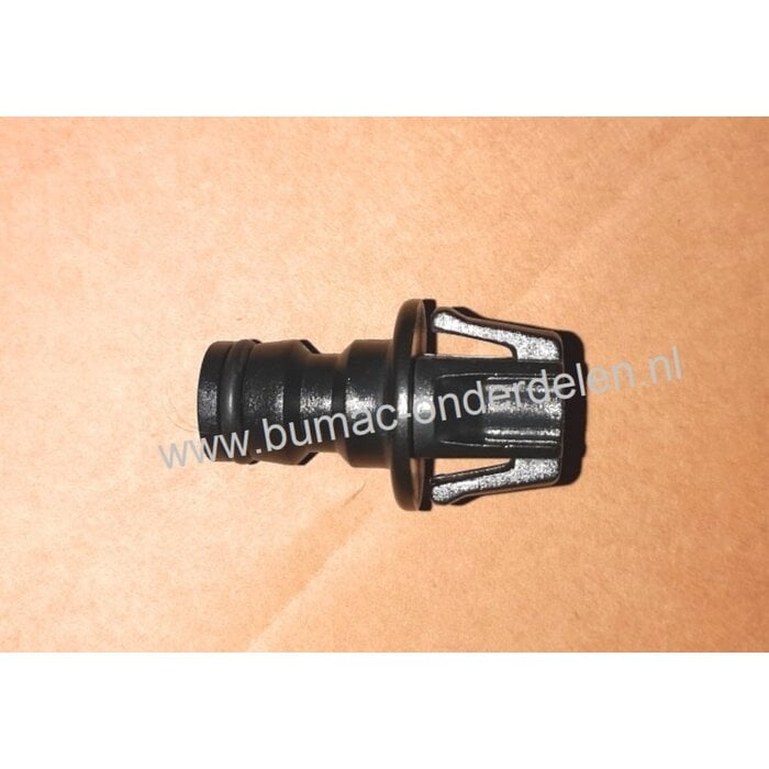 Universele maaidek nippel wateraansluiting Ø 20 mm voor zitmaaier - grasmaaier, Waternippel - Water aansluiting voor reinigen - schoon maken van onderkant maaidek, onderdeel