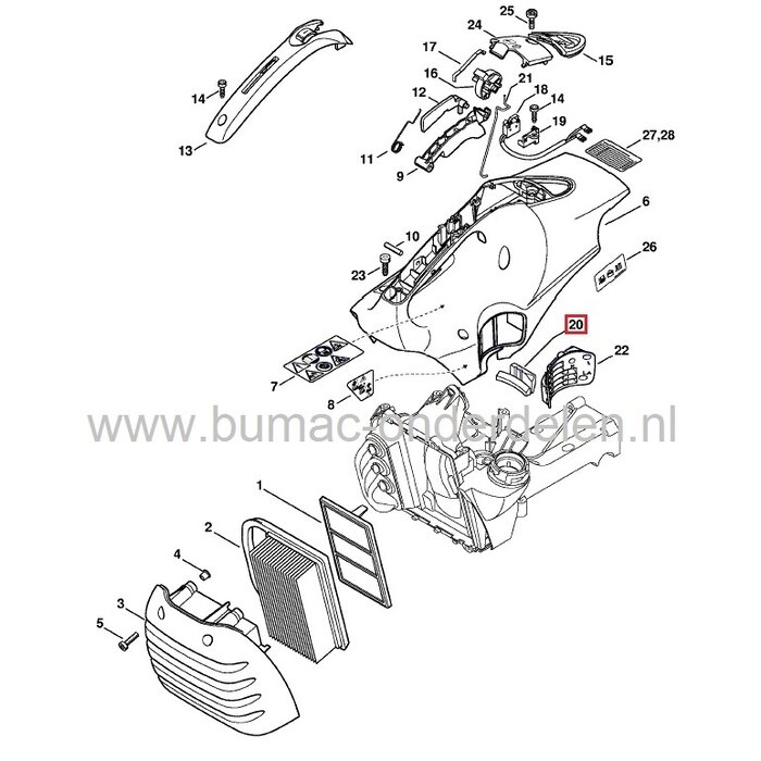 Trillingsdemper voor Stihl TS410, TS420 Bandenzaag, Doorslijpmachines, Antivibratierubber, STIHL Ophangrubber, AV Rubber, Vibratiedemper voor Stihl TS 410, TS 420, Motorslijpers, Doorslijpers