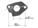 Inlaat pakking voor Loncin G240F, G240FD, G270F, G270FD Carburateurflenspakking voor motoren met een horizontale krukas op Generatoren, Grasmaaiers, Golfbaanmachines, Tuinfrezen, Trilplaten, Verticuteermachines, Waterpompen e.d.