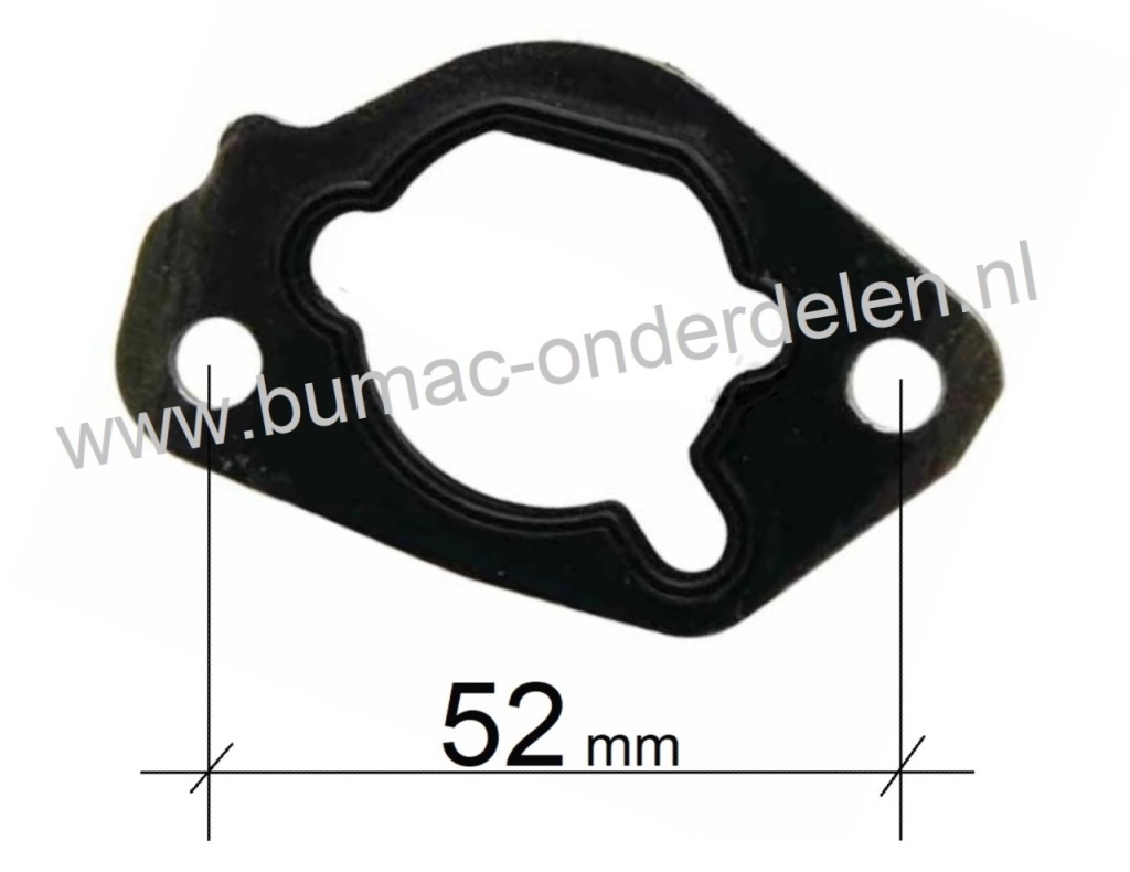 Pakking voor filterflens LONCIN:  LC175FDS, LC185FDS, LC190FDS Motoren op Grasmaaier, Veger, Frees, Verticuteermachine e.d