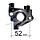 Isolator Loncin G390FD, LC185FDS, LC190FDS motor op  Aggregaat -  Generator - Grasmaaier - Loopmaaier  -  Kart, Tuinfrees, Trilplaat, Verticuteermachine e.d.