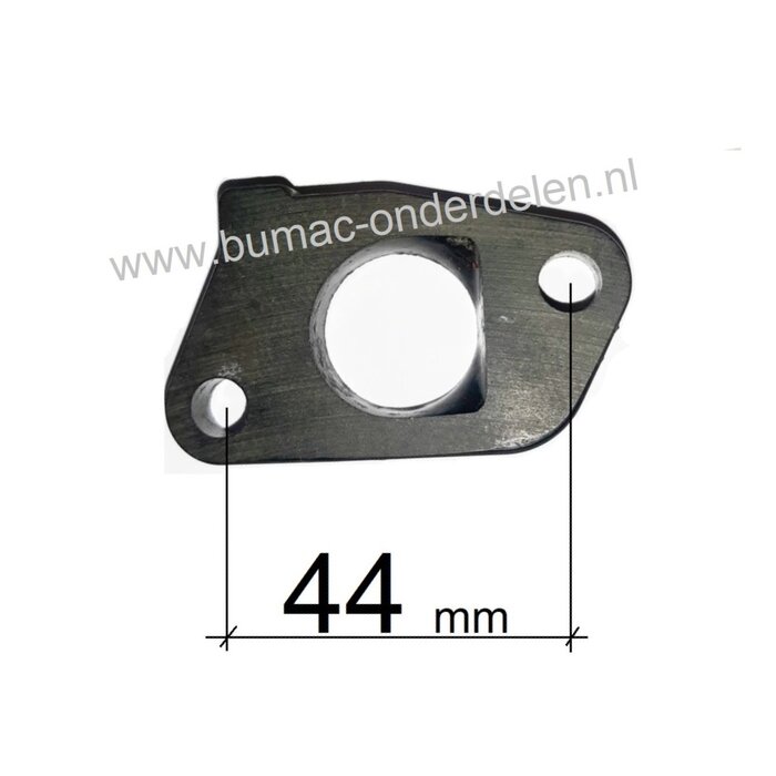 Loncin Isolator o.a. voor LC1P61FA, LC1P6 FA, LC1P68FA, LC1P70FA, LC1P70F tussen Carburateur en Cilinder, Loncin Motor op Trilplaat, Generator, Tuinfrees, Verticuteermachine, Houtversnipperaar, Aggregaat, Waterpomp