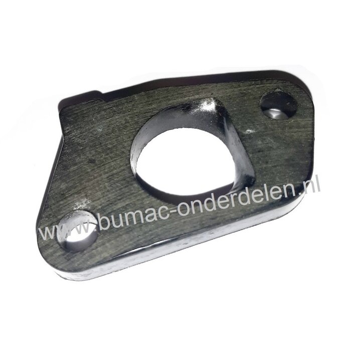Loncin Isolator o.a. voor LC1P61FA, LC1P6 FA, LC1P68FA, LC1P70FA, LC1P70F tussen Carburateur en Cilinder, Loncin Motor op Trilplaat, Generator, Tuinfrees, Verticuteermachine, Houtversnipperaar, Aggregaat, Waterpomp