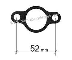 Carburateur pakking LONCIN  G240F, G240FD, G270F, G270FD, LC175FDS LONCIN motoren met horizontale krukas op Karts, Waterpompen, Tuinfrezen, Aggregaten, Houtversnipperaars, Generatoren  e.d.