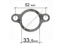 Carburateur pakking voor LONCIN  G340F, G340FD, G390F, G390FD, G420F, G420FD, LC185FDS, LC190FDS Motoren op Trilplaat, Veegmachine, Hogedrukreiniger, Aggregaat, Houtklover, Generator, Hoogwerker, Bobcar, Minikraan, Afdichting, Isolatorpakking, G 340 F, G