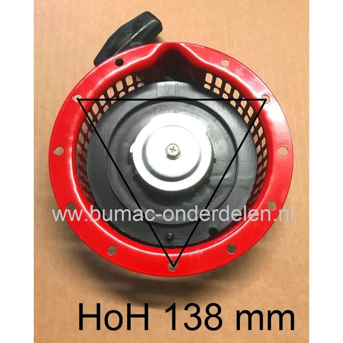 Handstarter Honda G150 - G200 - GX120 - GX140 - GX160, Starter Compleet met 1 Startpal voor Kantensnijders - Kooimaaiers - Aggregaten - Verticuteermachines - Trilplaten - Karts