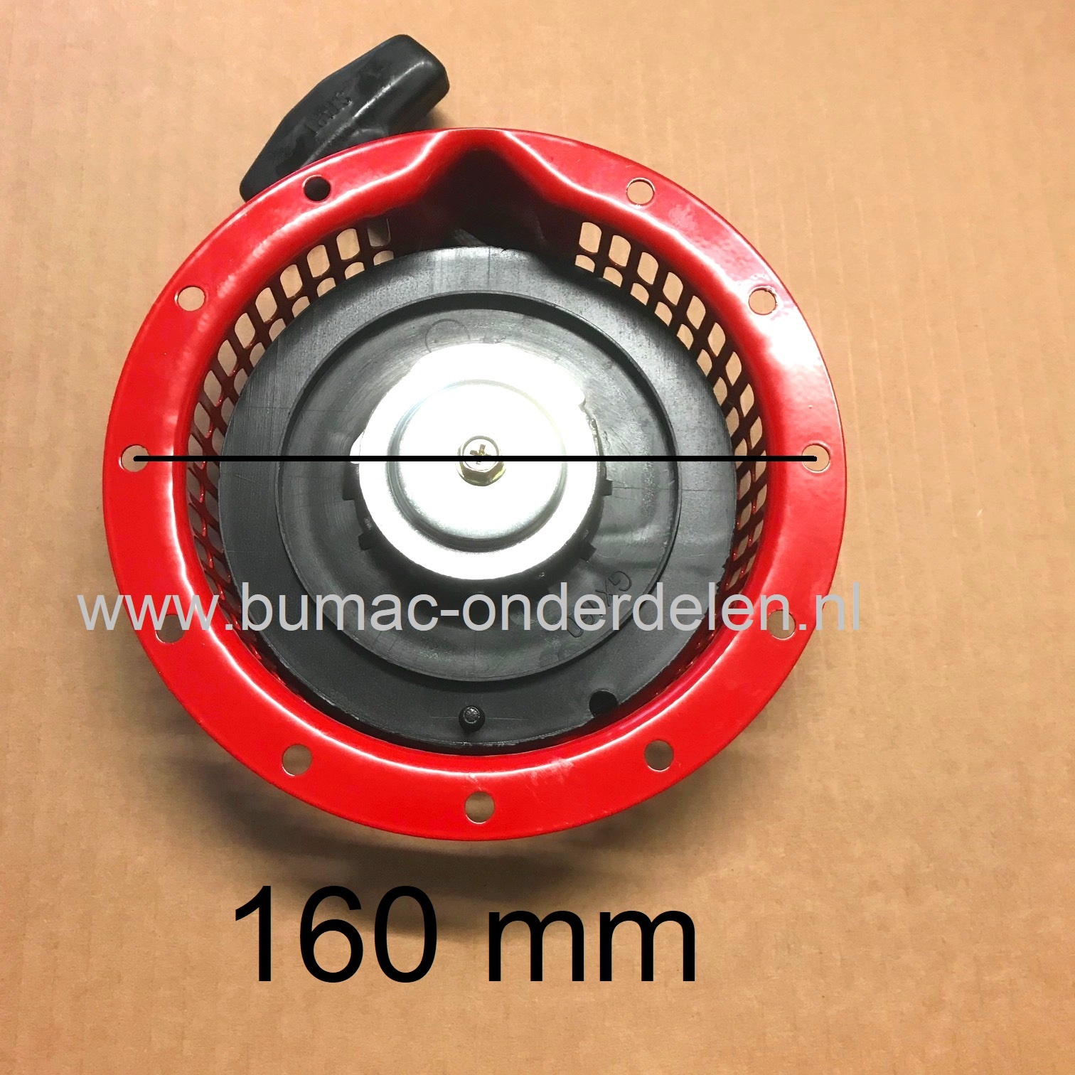 Handstarter Honda G150 - G200 - GX120 - GX140 - GX160, Starter Compleet met 1 Startpal voor Kantensnijders - Kooimaaiers - Aggregaten - Verticuteermachines - Trilplaten - Karts