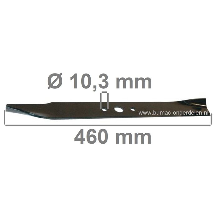 Maaimes 46 Cm voor Simplicity, Snapper Zitmaaiers met 50 Inch - 127 Cm Maaidek met 3 Messen, SIMPLICITY Prestige, Conquest, Broadmoor, 5216H, 1714G, 1718H, 2718H, 1716G, GTG, GTH, DLX, Zitmaaiermessen