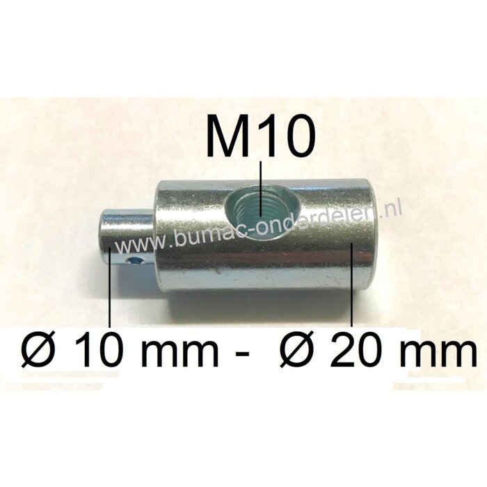 Pen Castelgarden voor Maaidek Bevestiging, Castelgarden J92 - PT135HD - PT140HD - PT170HD - TCP102 - XT140 - XDL170 - XDL190, Stiga Estate - Senator - Tornado II - HST108, Alpina TC-HF-22, Dolmar en Makita TM102, Solo 575H, Zitmaaiers, Castel Garden