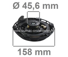 Handstarter voor Mitsubishi GT240 Motoren op Aggregaat, Generator, Waterpomp, Tuinfrees, Trilplaat, MITSUBISHI Trekstarter, Repeteerstarter, GT 240