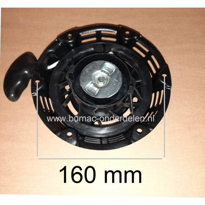 Handstarter voor Loncin G160F, G200F, LC168F1, LC168F2, LC168F-2H motoren  Startmechanisme met 2 Stalen Startpallen Grasmaaier, Houtversnipperaar, Veegmachine, Kooimaaier, Verticuteermachine, Aggregaat, Generator, Waterpomp, Tuinfrees, Trilplaat 