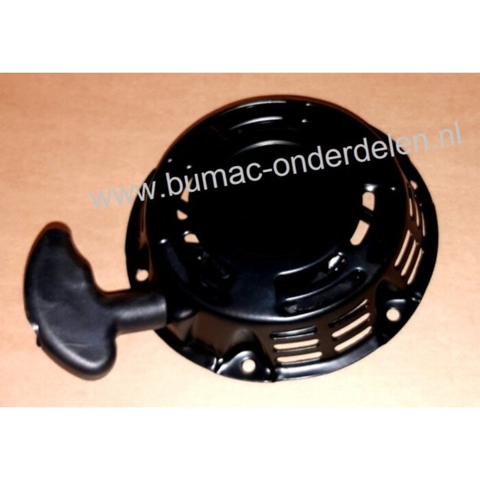 Handstarter voor Loncin G160F, G200F, LC168F1, LC168F2, LC168F-2H motoren  Startmechanisme met 2 Stalen Startpallen Grasmaaier, Houtversnipperaar, Veegmachine, Kooimaaier, Verticuteermachine, Aggregaat, Generator, Waterpomp, Tuinfrees, Trilplaat 