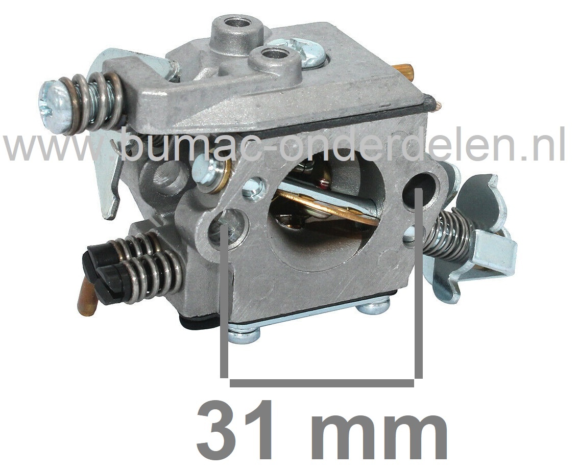 Carburateur  voor Kettingzagen  Husqvarna, Partner, Jonsered, McCulloich, Poulan 351,352, 370, 371, 390, 391, 401, 420,  Jonsered: 2035 CS2137, McCulloch: Mac Cat 436, Mac Cat 440, Mac Cat 441, Mac Cat 442,Poulan 2250, 24