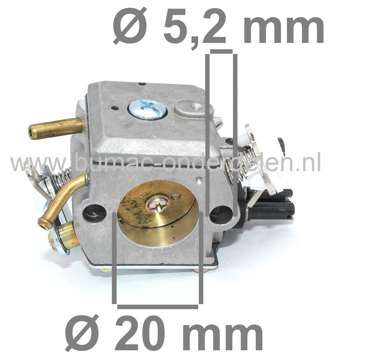 Carburateur voor Husqvarna-Jonsered Kettingzagen - Motorzagen Carburateur o.a.  voor HUSQVARNA model:362, 362 XP SPECIAL, 362 XP, SPECIAL EPA, 365 H, 372 XP`, Jonsered model: 2163, 2171, CS2163, CS2165, CS2171