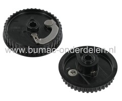 Nokkenastandwiel voor Honda GCV520, GCV530, GXV520, GXV530 Motoren op Zitmaaiers, Frontmaaiers, Tuintrekkers, Getande Poelie voor Nokken As, Riemschijf, Pouly, HONDA GCV 520, GCV 530, GXV 520, GXV 530 Motor