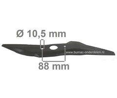 Maaimes 45,9 Cm voor HONDA HRX476 Grasmaaier, Mulchmes Boven voor Honda HRX 476, HONDA Grasmaaierbladen voor Gazonmaaiers, Cirkelmaaiers, Benzinemaaiers, Loopmaaiers, Grasmaaiermessen