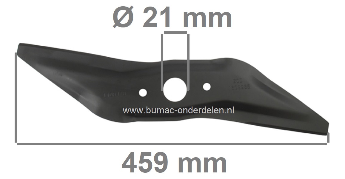 Maaimes 45,9 Cm voor HONDA HRX476 Grasmaaier, Mulchmes Boven voor Honda HRX 476, HONDA Grasmaaierbladen voor Gazonmaaiers, Cirkelmaaiers, Benzinemaaiers, Loopmaaiers, Grasmaaiermessen