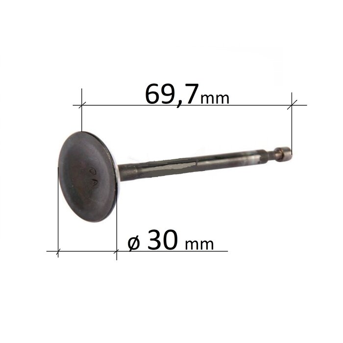 Inlaatklep voor Honda GCV520, GCV530, GXV520 en GXV530 Motoren op Zitmaaiers, Frontmaaiers, Tuintrekkers, HONDA Inlaat Klep, GCV 520, GCV 530, GXV 520, GXV 530, Honda Motordelen
