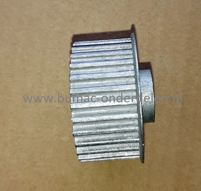 Getande 30 tands Poelie voor Aandrijving van de Messen bij Alko, Brill, Gloria Verticuteermachine