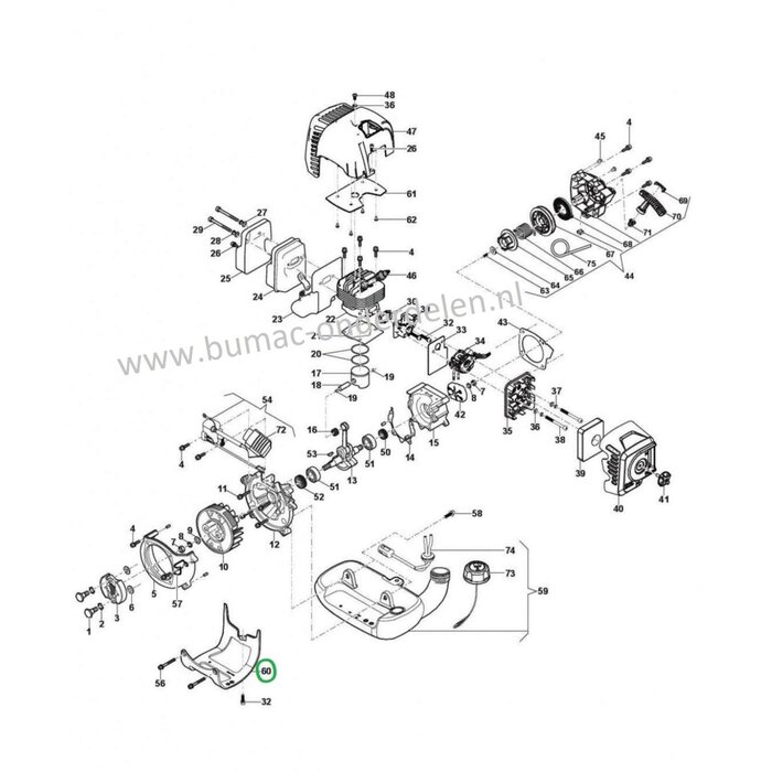 Tanksteun voor Benzinetank  van Stiga, Castelgarden, Mountfield, Alpina, Tanksteun voor Benzinetank ABR42, ABR42D, ABR52, ABR52D, B42, B42D, B52, B52D, CB142, CB153D, EP420G, OKAY4516MS, SBC242, SBC242 D, SBC243D, SBC252, SBC252D, SBC253D, TB422D, XB242D,