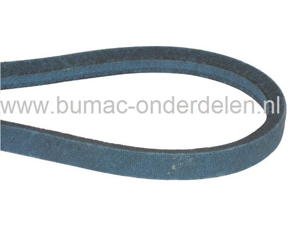 V-snaar voor Aandrijving van Maaidek, Hydrostaat, Versnellingsbak, Aandrijfsnaar voor de Wielen, Riem voor Rijaandrijving, Maaiaandrijving, Aandrijfsnaar voor de Maaimessen, Wielen, Aandrijving, Zitmaaiers, Frontmaaiers, Tuintrekkers, Multiriem