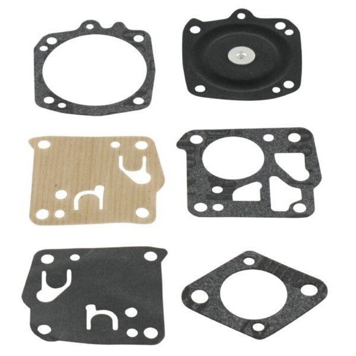 Tillotson Membraan Reparatie Set DG5HS voor Carburateur op 2-takt Motor van Stihl - Partner - Jonsered - Husqvarna - Homelite - Alpina - Echo - Dolmar, Heggenschaar Stihl HS80, onderdeel