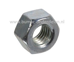Moer M8-1,25 Linkse draad Bevestigen Maaimes Bosmaaier - Strimmer, Moer met Linkse draad M8x1,25