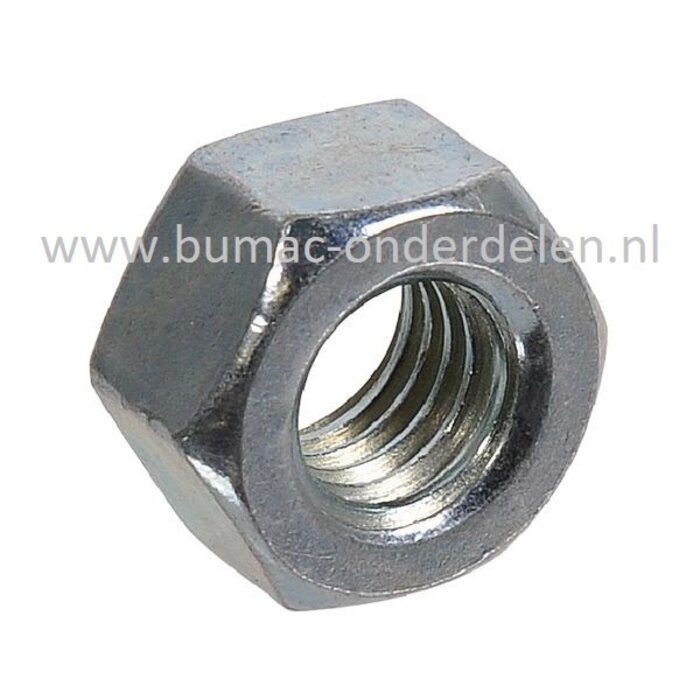 Moer M8-1,25 Linkse draad Bevestigen Maaimes Bosmaaier - Strimmer, Moer met Linkse draad M8x1,25