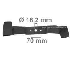 Maaimes Rechts 45,8 Cm voor Viking, Stihl Zitmaaiers, Rechter Mes voor VIKING MT6112.0, MT6112.0C, MT6112.0ZL, Zitmaaiermessen, Grasmaaiermessen, Maaibladen voor Zitmaaiers, Frontmaaiers, Tuintrekkers