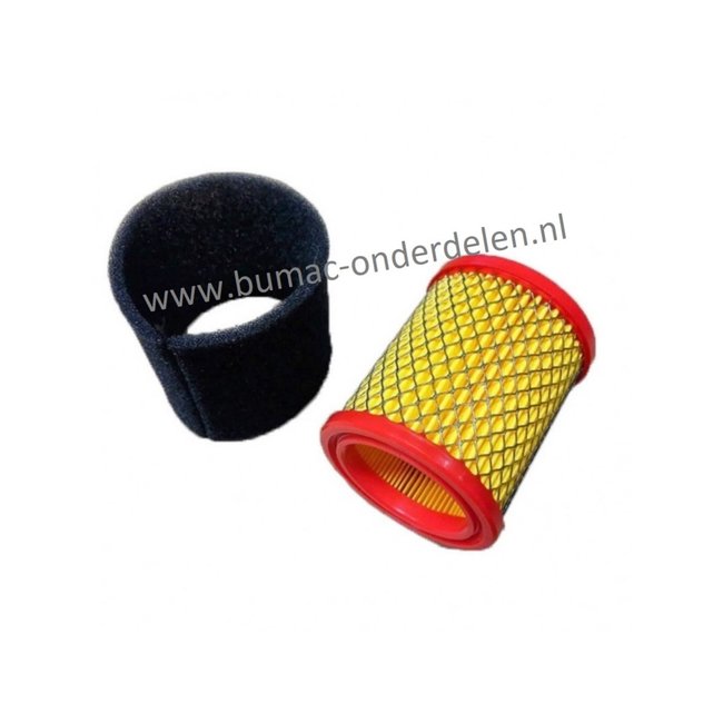 Luchtfilter met voorfilter voor MTD, Wolf, Cubcadet, Gutbrod, Husqvarna, McCulloch  Grasmaaiers, Loopmaaiers, Verticuteermachines, Luchtfilter met voorfilter voor Loncin Motor 5P71MH, 5P71MHA, onderdeel
