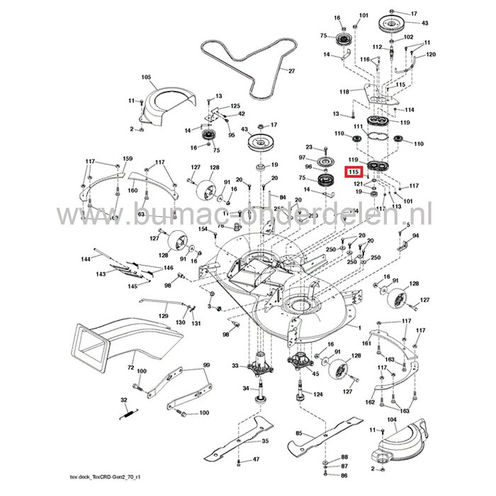 Torx Schroef Ø 5 x 25 mmvoor Husqvarna, Jonsered, Partner, McCulloch, Lazer, AYP, Yardpro Zitmaaiers, Frontmaaiers, Tuintrekkers, Electrolux Schroeven