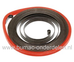 Starterveer voor Husqvarna, Jonsered, Partner, McCulloch, Poulan, Weedeater, Kettingzaag, Motorzaag, Bosmaaier, Trimmer, Bermmaaier, Startveer Electrolux  124C - 124L - 124R - 125C - 125E - 125L - 125LD - 125LDX - 125R - 125RJ - 32R - 32RC - 32RLC - 2035