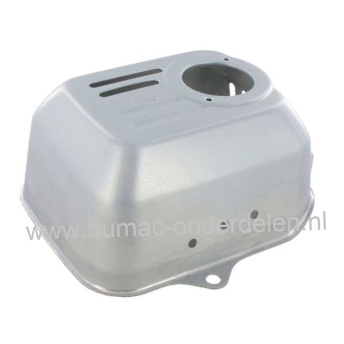 Hitteschild voor Honda GC135 - GC160 - GC190 - GCV135 - GCV160 - GCV190 Motor op Grasmaaier - Veegmachine - Verticuteermachine  uitlaatbeschermkap - Rooster