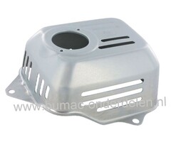 Hitteschild voor Honda GC135 - GC160 - GC190 - GCV135 - GCV160 - GCV190 Motor op Grasmaaier - Veegmachine - Verticuteermachine  uitlaatbeschermkap - Rooster