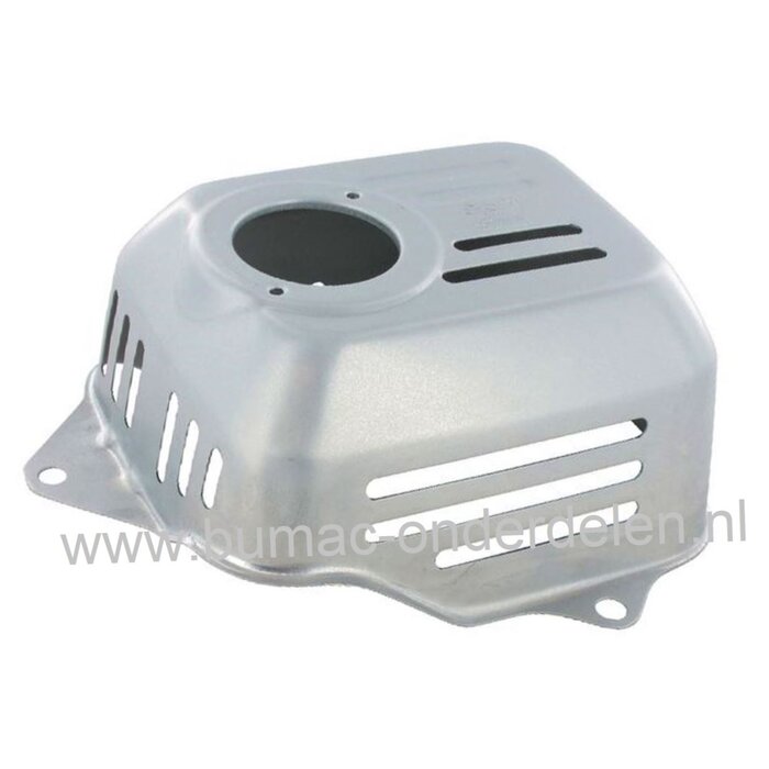 Hitteschild voor Honda GC135 - GC160 - GC190 - GCV135 - GCV160 - GCV190 Motor op Grasmaaier - Veegmachine - Verticuteermachine  uitlaatbeschermkap - Rooster