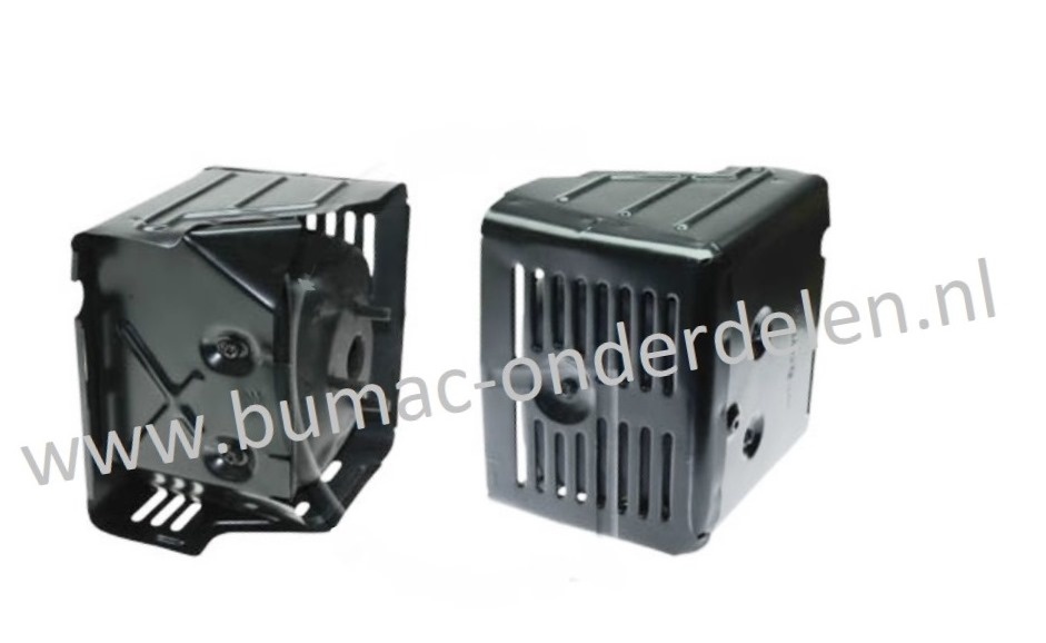 Uitlaatvoor Honda Motoren op Trilplaat, Tuinfrees, Kooimaaier, Aggregaat, Veegmachine, Verticuteermachine, Hakselaar, Hoogwerker, Generator, Houtversnipperaar, Zitmaaier, Frontmaaier, Grasmaaier GX340, GX390 onderdeel, GX 340, GX 390