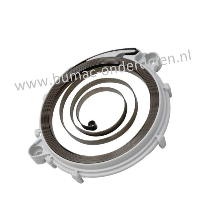 Starterveer voor Husqvarna, Jonsered Kettingzagen compleet met cassette: Husqvarna 545, 550XP(G), 555, 556, 560XP(G), 562XP(G), Jonsered CS2252, CS2253(WH), CS2258, CS2260(WH