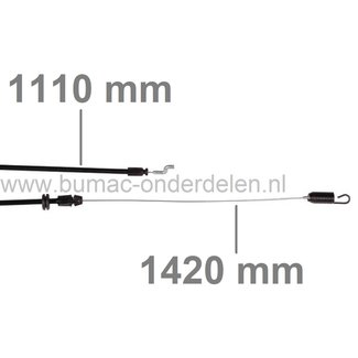 Kabel Rijaandrijving voor Castelgarden, Stiga, Alpina, Mountfield Grasmaaiers, Aandrijfkabel voor de Wielen bij STIGA MLMP161B&S, PG53HT, RMB1051, Turbo 48SB/SH/SEB/SEVQ B, Turbo 53S4Q H/SE4QB, XS48HS, XS53HSW Grasmachines, Cirkelmaaiers, Gazonmaaiers, GG