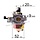 LONCIN Carburator voor motoren op Generatoren, Grasmaaiers, Tuinfrezen, Trilplaten, Verticuteermachines, Waterpompen, Veegmachine, G240F, G240FD, Carburateur, G 240 F, G 240 FD