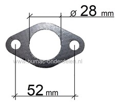 Uitlaatspruitstukpakking voor LONCIN G240F, G240FD, G270F, G270FD, G340F, G340FD, G390F, G390FD, G420F, G420FD, LC188F Motoren op Grasmaaiers, Trilplaten, Generatoren, Kooimaaiers, Houtversnipperaars, Waterpompen, Compressoren, Bladblazers, Verticuteermac